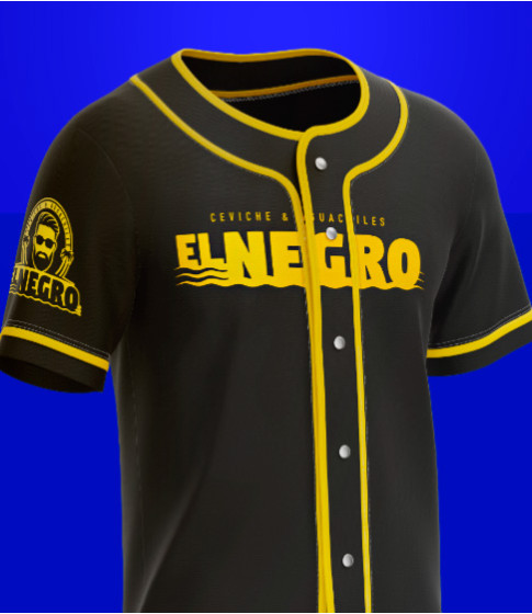 Jersey beisbolero Negro